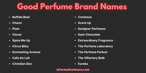 name brand fragrances|unique fragrance names.